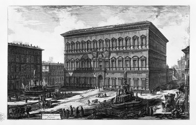 View of Palazzo Farnese by Giovanni Battista Piranesi